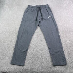 Nike Pants Mens Small Grey Jersey Knit Sweatpants Lightweight Drawstring Gym
